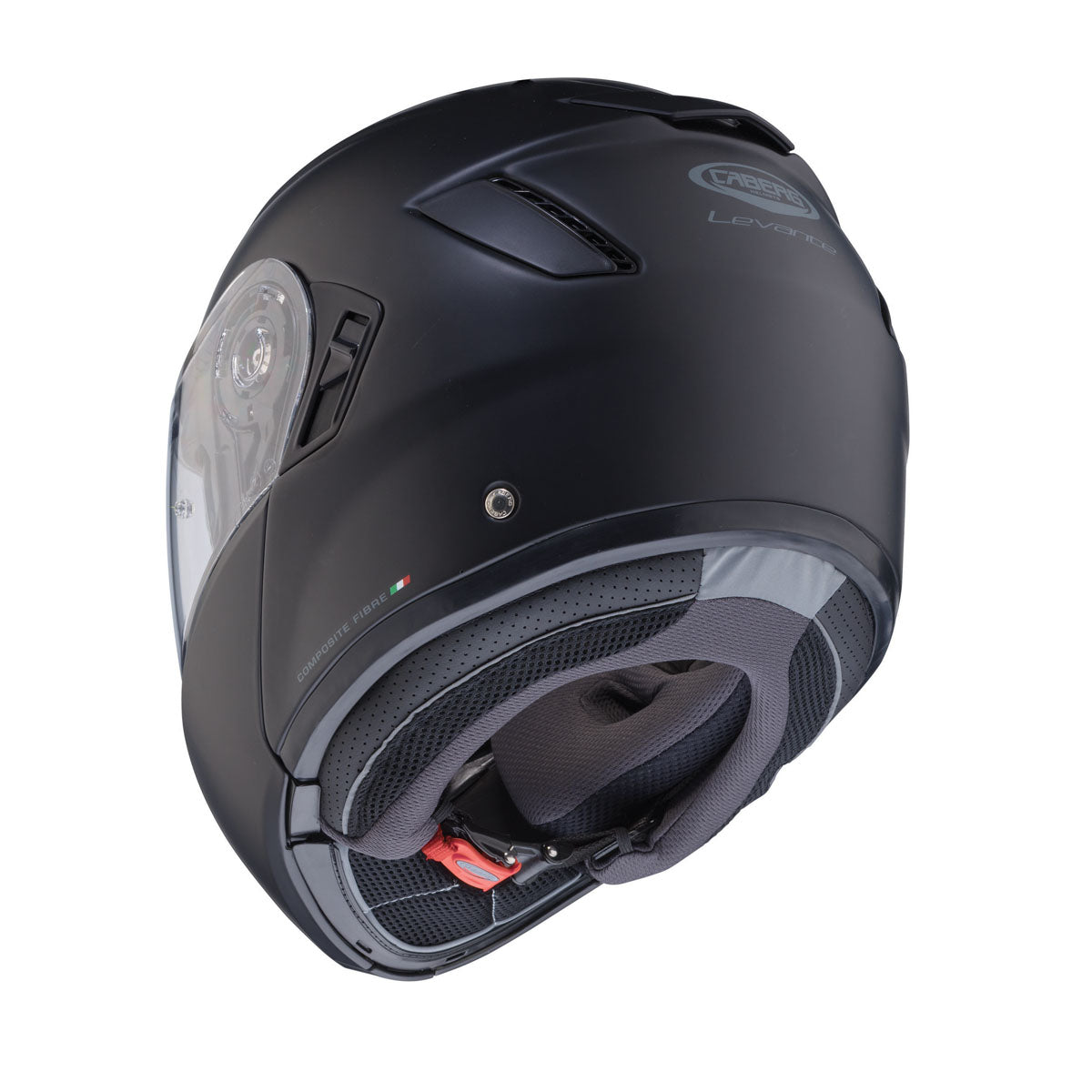 Levo Matt Black Motorbike Helmet