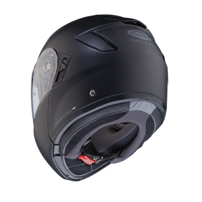 Levo Matt Black Motorbike Helmet