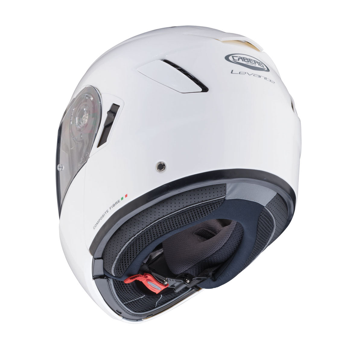 Levo White Motorbike Helmet - XS