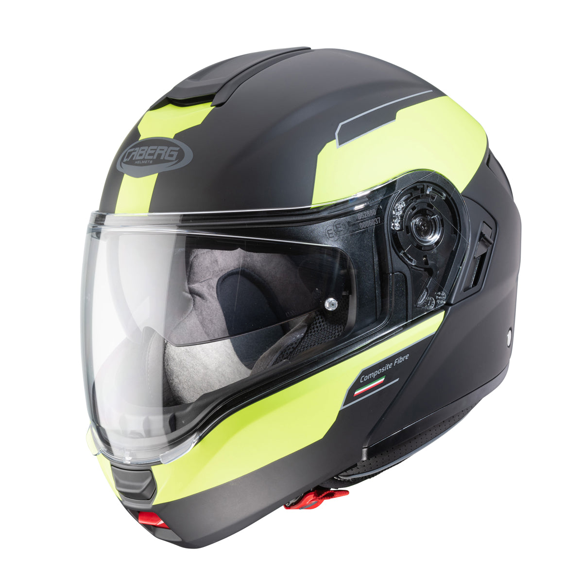 Levo Prospect Matt Black & Yellow Motorcycle Helmet