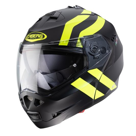 Duke 2 Super Legend Matt Black & Yellow Motorbike Helmet