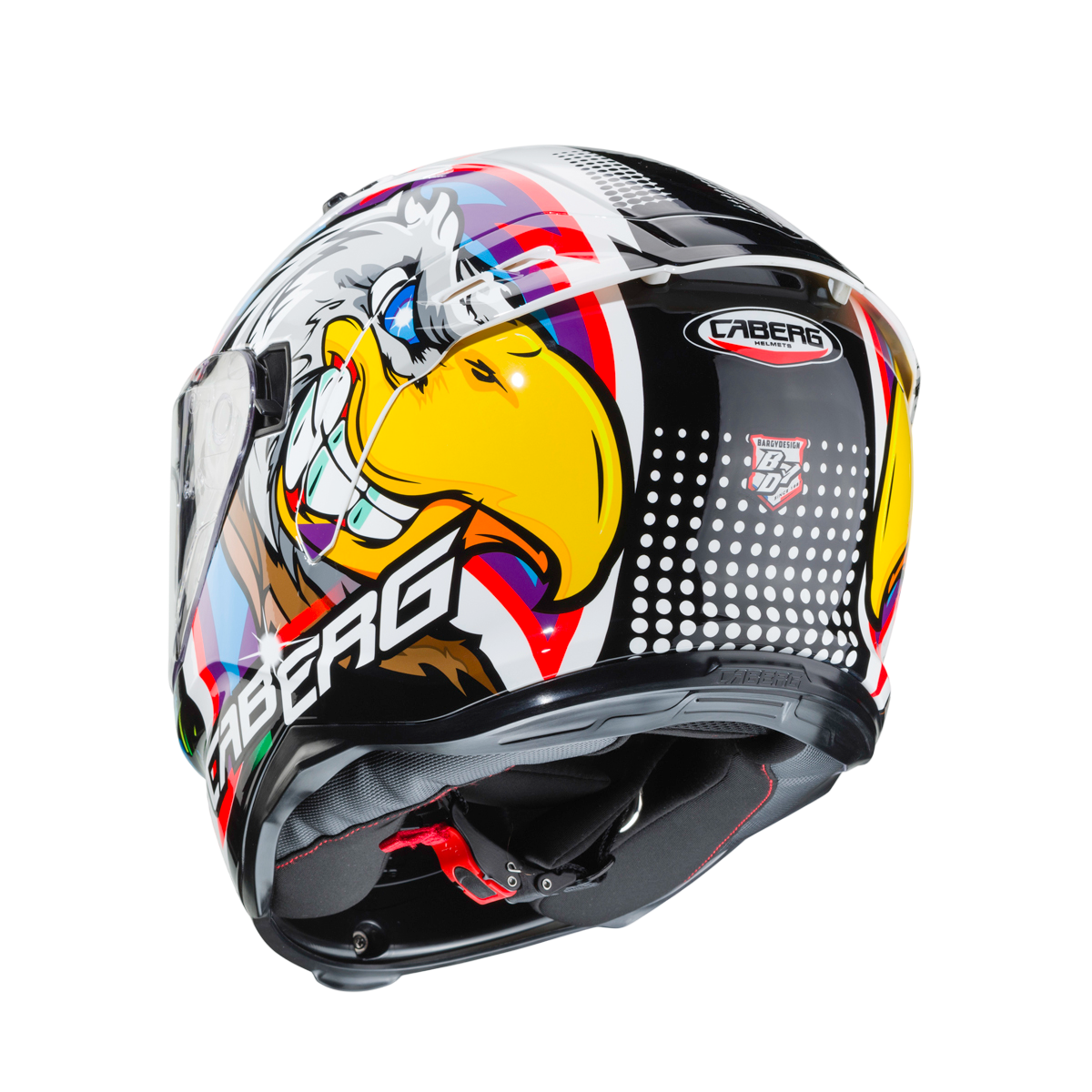 Avalon Hawk Blue, Red & White Motorbike Helmet