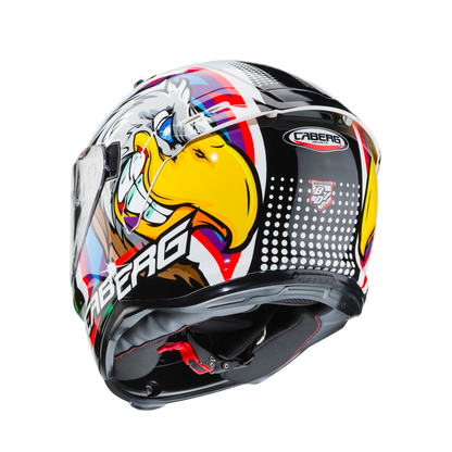 Avalon Hawk Blue, Red & White Motorbike Helmet