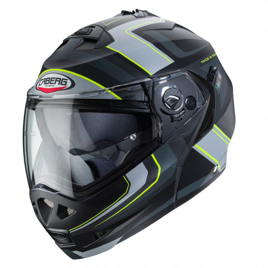 Duke 2 Tour Matt Black, Yellow, Anthracite & Silver Motorbike Helmet
