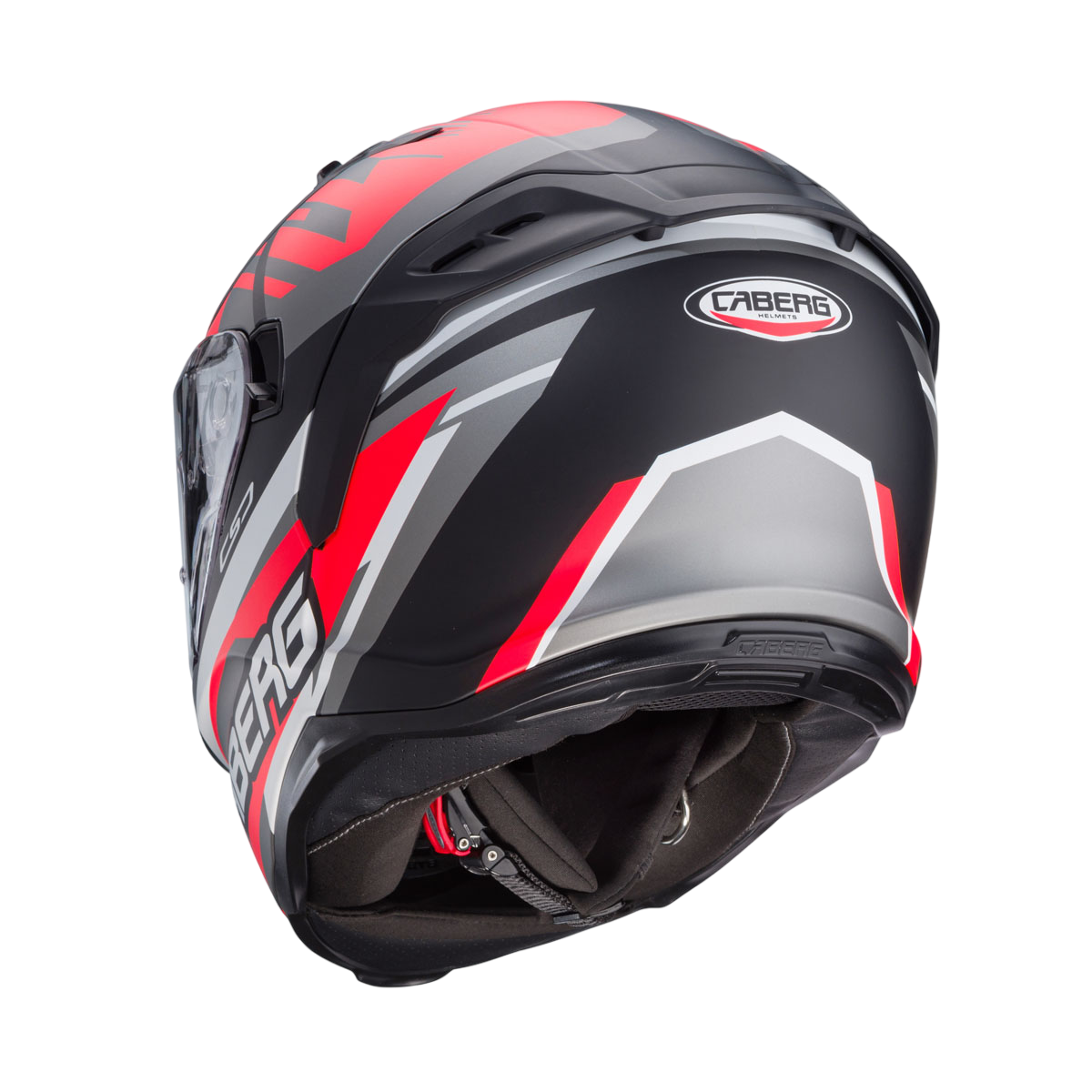 Avalon X Kira Matt Black, Grey & Red Motorbike Helmet