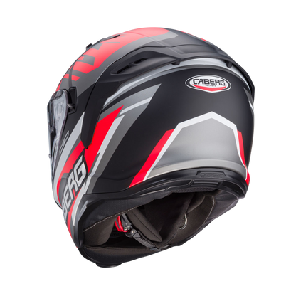Avalon X Kira Matt Black, Grey & Red Motorbike Helmet