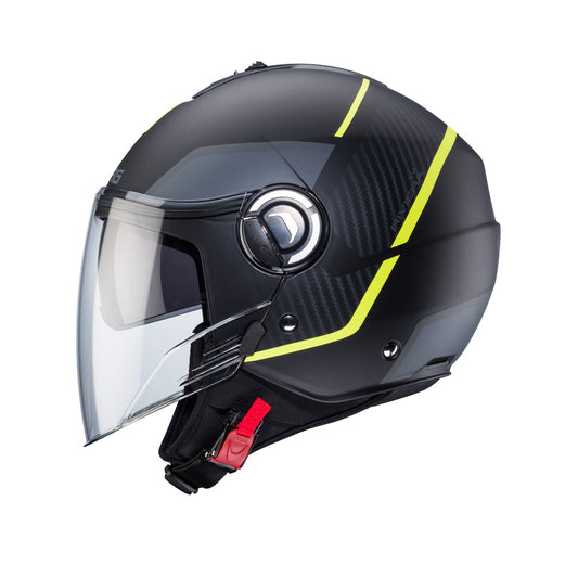 Riviera V4 X Geo Matt Black, Yellow & Anthracite Motorbike Helmet