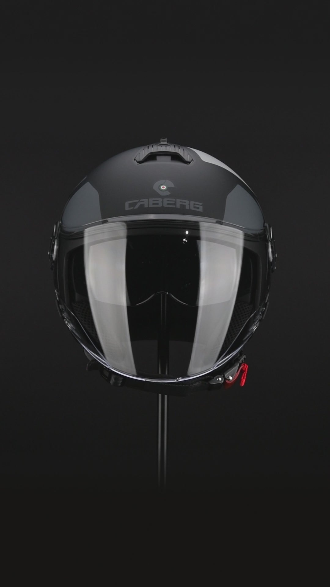 Caberg Riviera V4 X Alpha Matt Black & Anthracite Grey Open Face